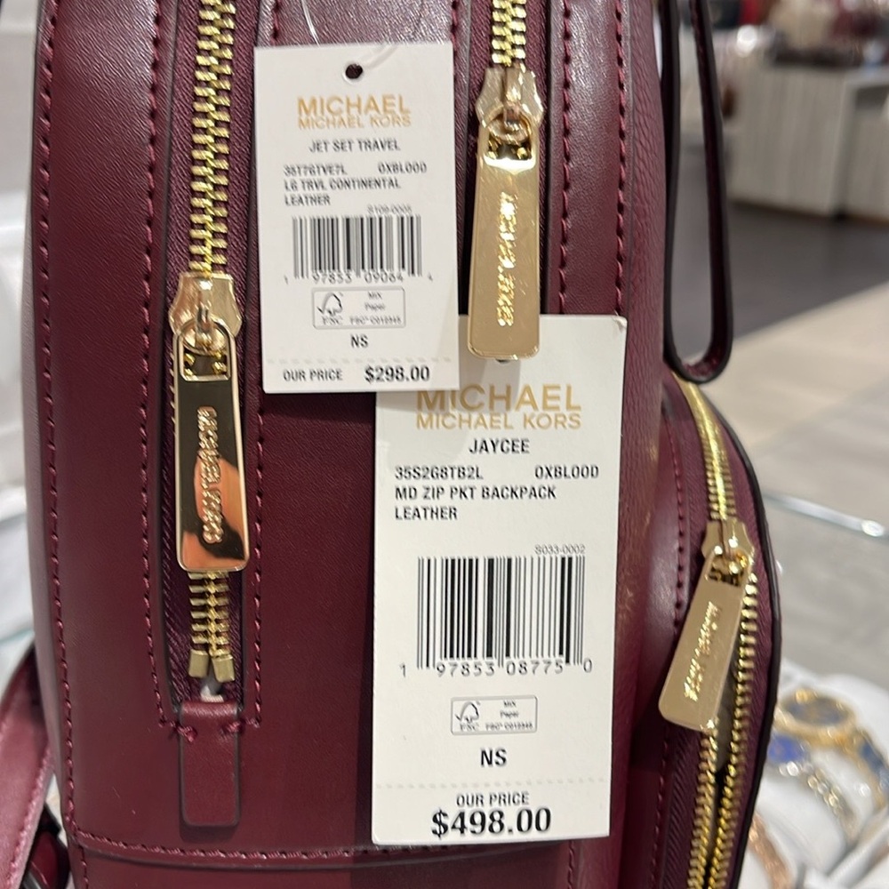 Michael Kors Jaycee Medium Pebbled Backpack
&
MK Continental Wristlet Wallet NWT - Picture 9 of 16